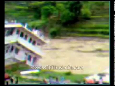 Buildings collapse and crash into river: Uttarakhand flood