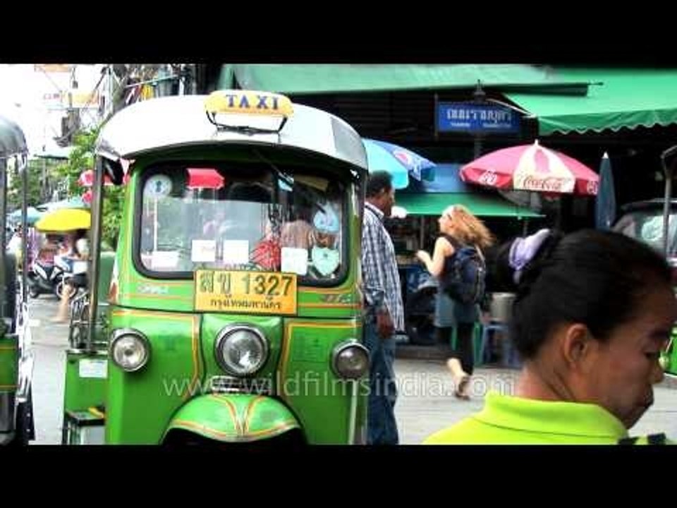 Tuk Tuk or sam-lor in Thailand