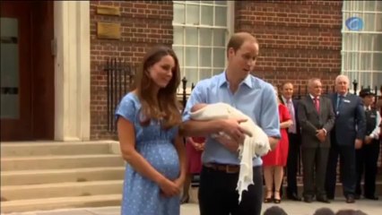 Kate Middleton y el príncipe Guillermo muestran a su primogénito