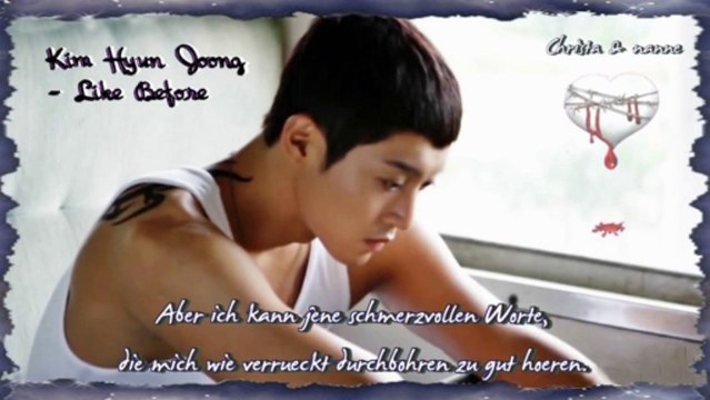 Kim Hyun Joong - Like Before k-pop [german sub]