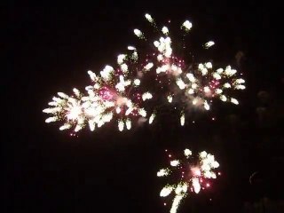 Feux d'artifice sur la mer