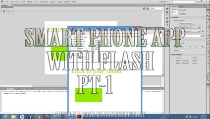 Create Smart phone Apps with Adobe Flash Pt-1