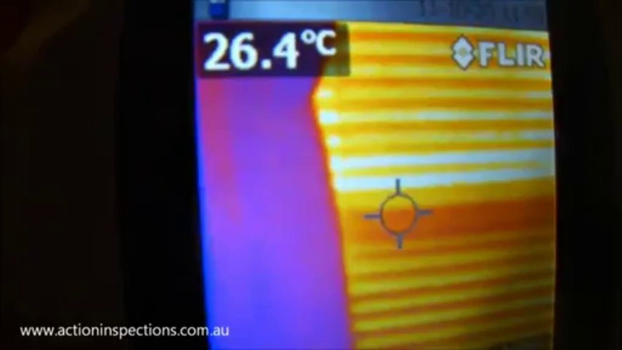 Thermal view shower leak