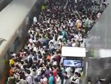 Beijing Subway, Line 13, morning rush hour - just a little crowded