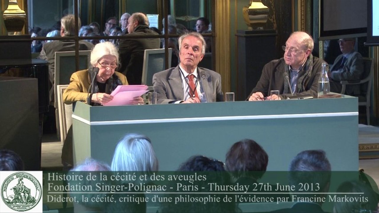 The history of blindness and the blind : Francine Markovits - English version