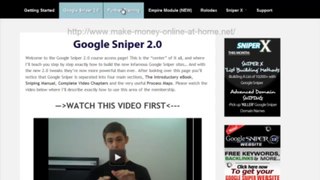 Google Sniper 2.0 inside members area - George Brown