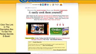 Recipe Secrets E-Book Review - Don't Buy Recipe Secrets Until You Watch This Review!