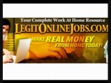 Legit Online Jobs, Work from Home Full or Part Time Income