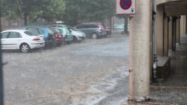 Un orage violent à Moulins avec chute de grêle