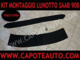 Kit lunotto vetro capote cappotta Saab 900 cabrio cabriolet cappottina