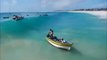 Boat destroyed by giant waves and passenger almost drowned!