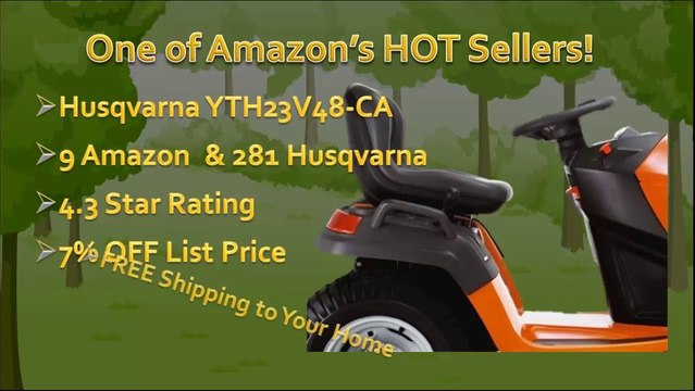 Husqvarna YTH23V48-CA|Husqvarna 48 724cc 23 HP Riding Lawn Tractor|Husqvarna|Mower|Discount|Review