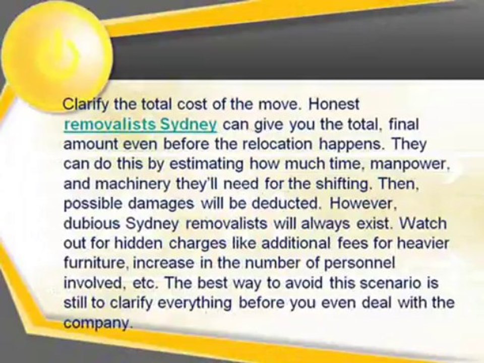 Removalists Sydney | Finding a trustworthy and reliable Sydney Removalists
