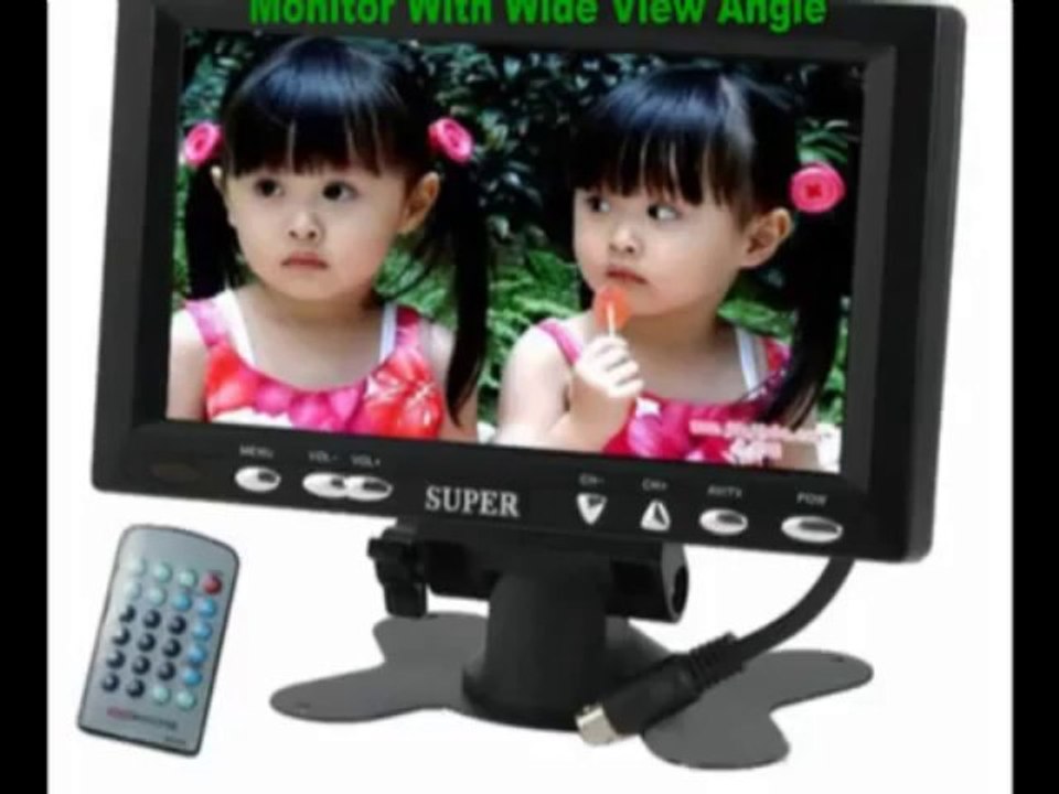 Digital LCD TFT Mini TV & Car Rearview Monitor With Wide