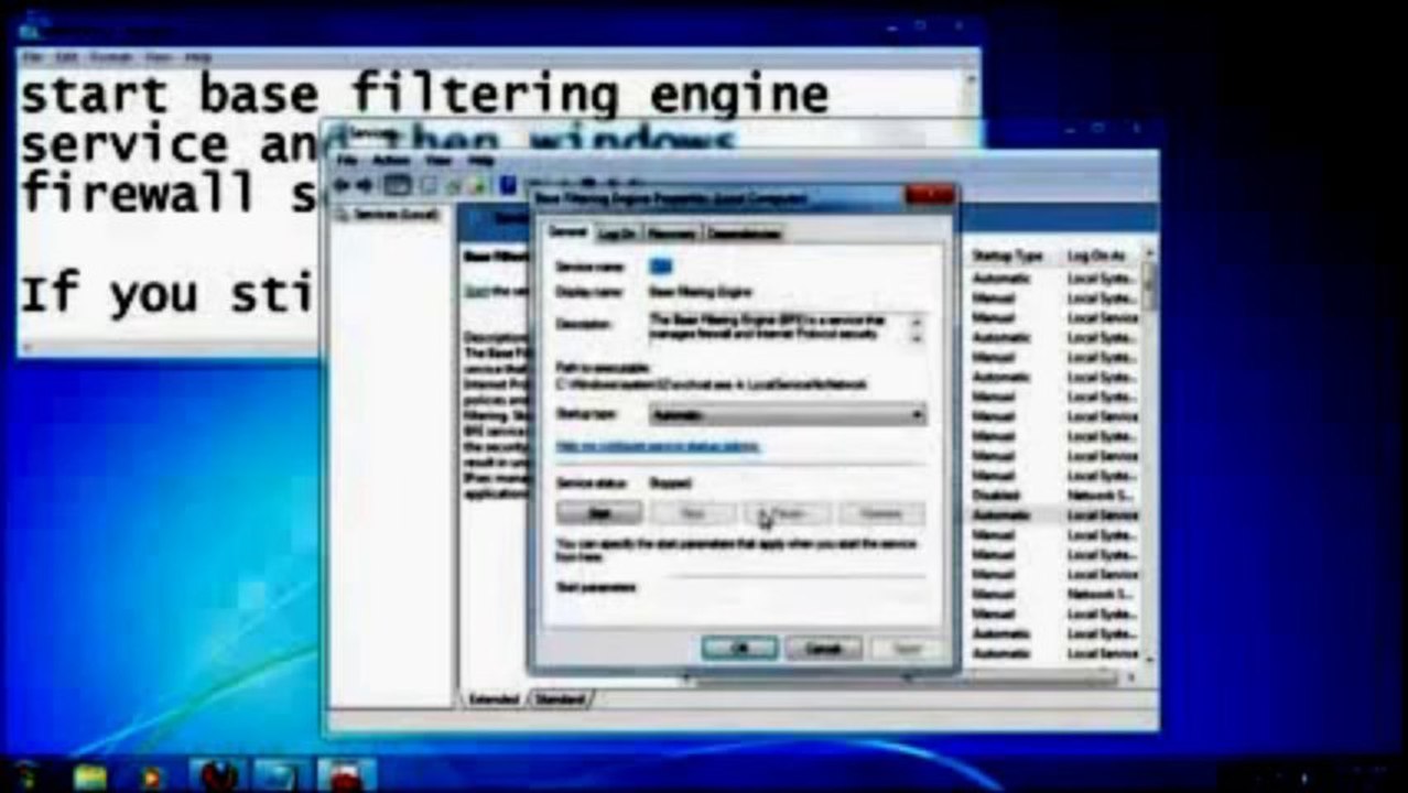 How to fix firewall error