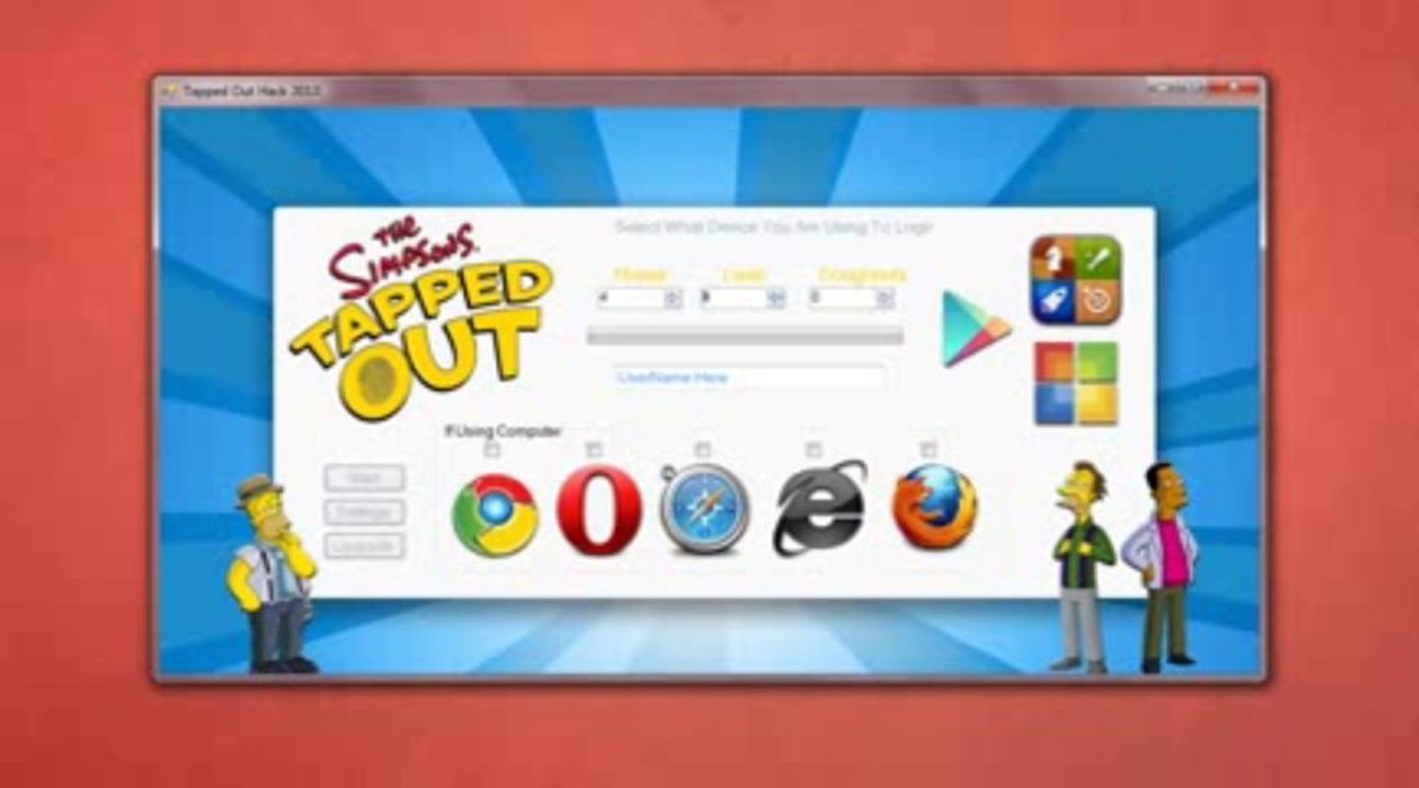 Tapped Out Hack (FR) & gratuit Télécharger Août - Septembre 2013 mettre à jour