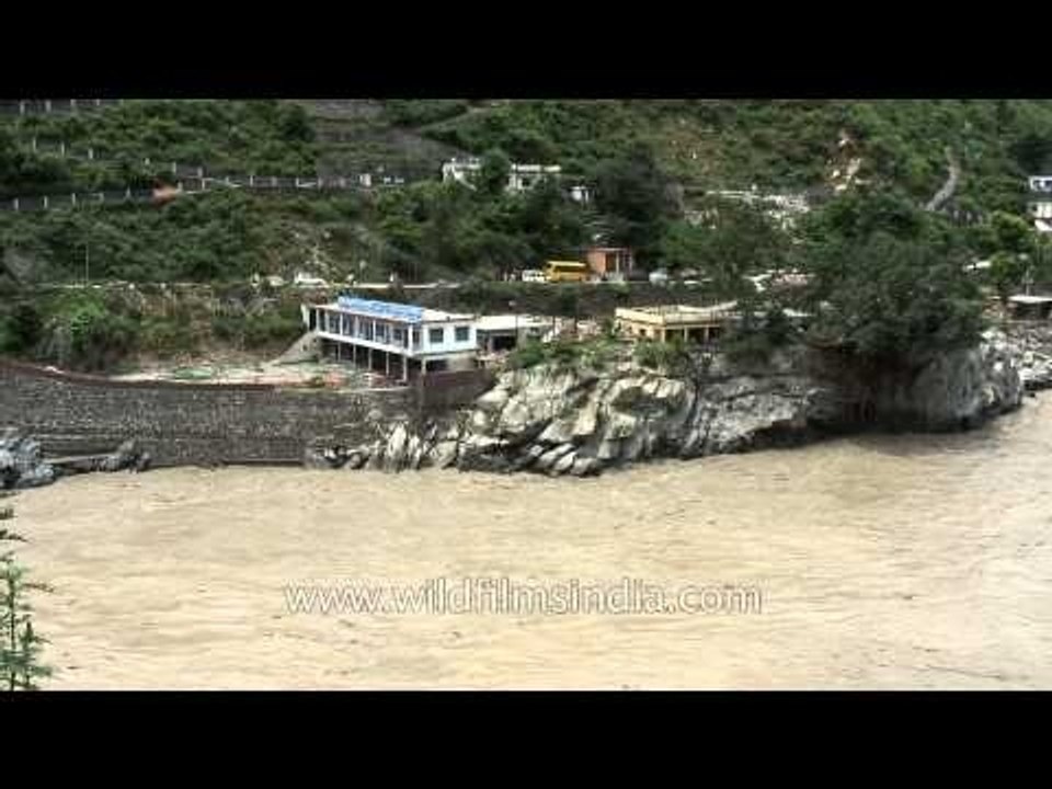 View of Srinagar after the Uttarakhand floods