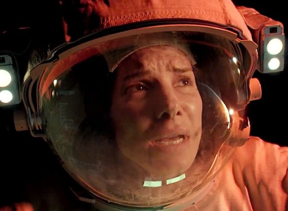 Gravity with Sandra Bullock "Drifting" Clip