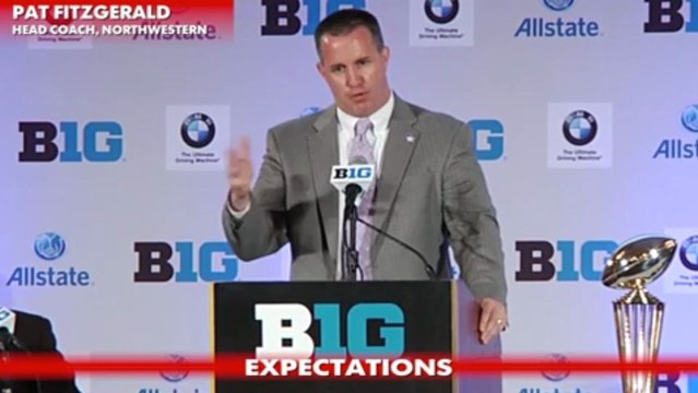 Big Ten Media Day: Northwestern's Pat Fitzgerald