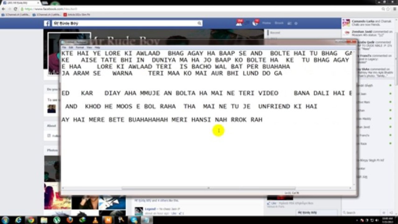 BHAGI MAA KI AWLAAD     BAHG AYA  BAAP JEET GAYA AB  BOL  KE TU RO RAHA HA BETE MERE