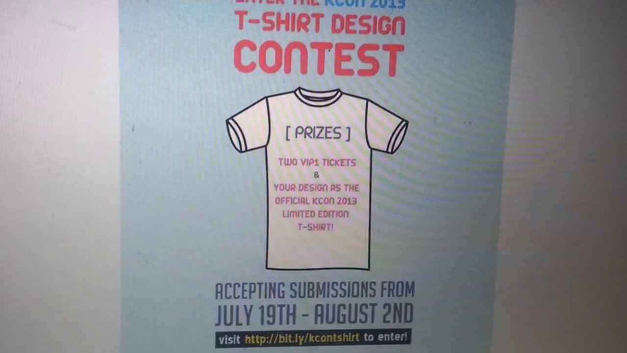 Enter #KCON2013 t-shirt design contest