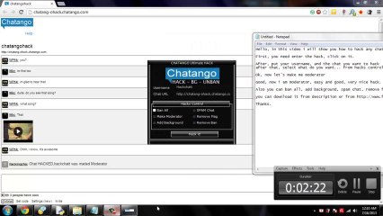 Chatango HACK Ultimate 2013 - Make Moderator - Ban All - Add Background - Spam Chat - Remove ban