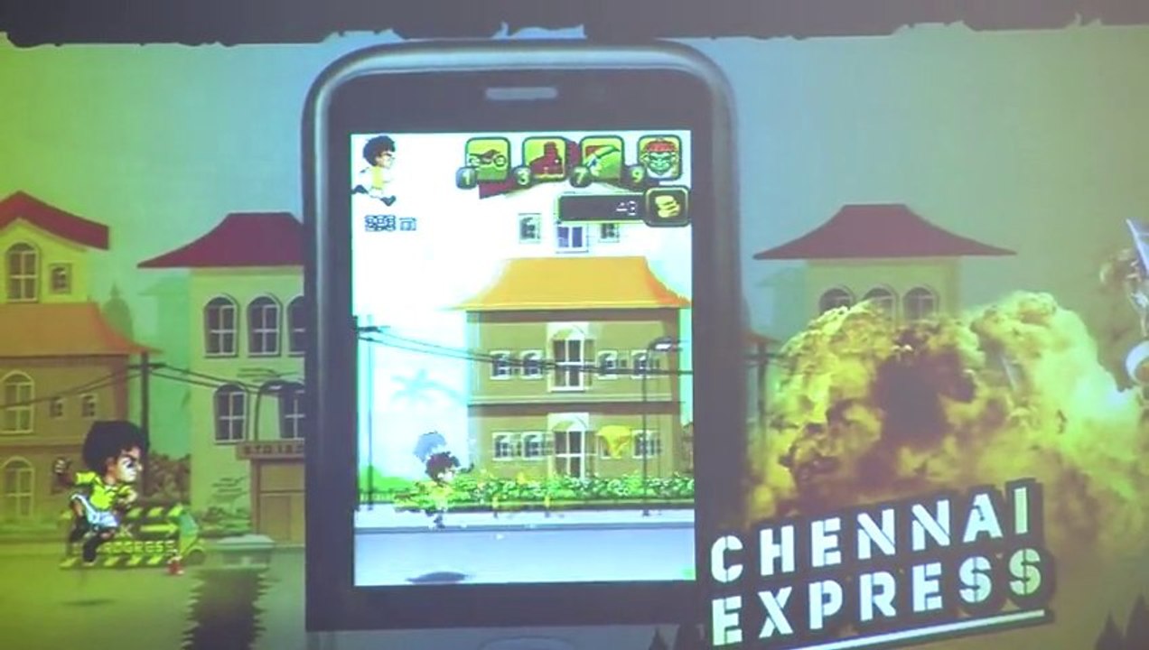 Shahrukh Khan Launches Chennai Express The Game.