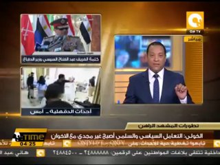 طارق الخولي: الجيش ليس في حاجة لتفويض لمواجهة العنف