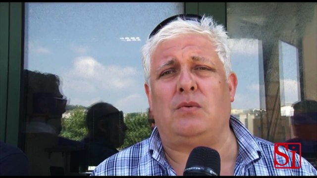 Napoli - La protesta dei dipendenti EavBus ad Agnano (24.07.13)