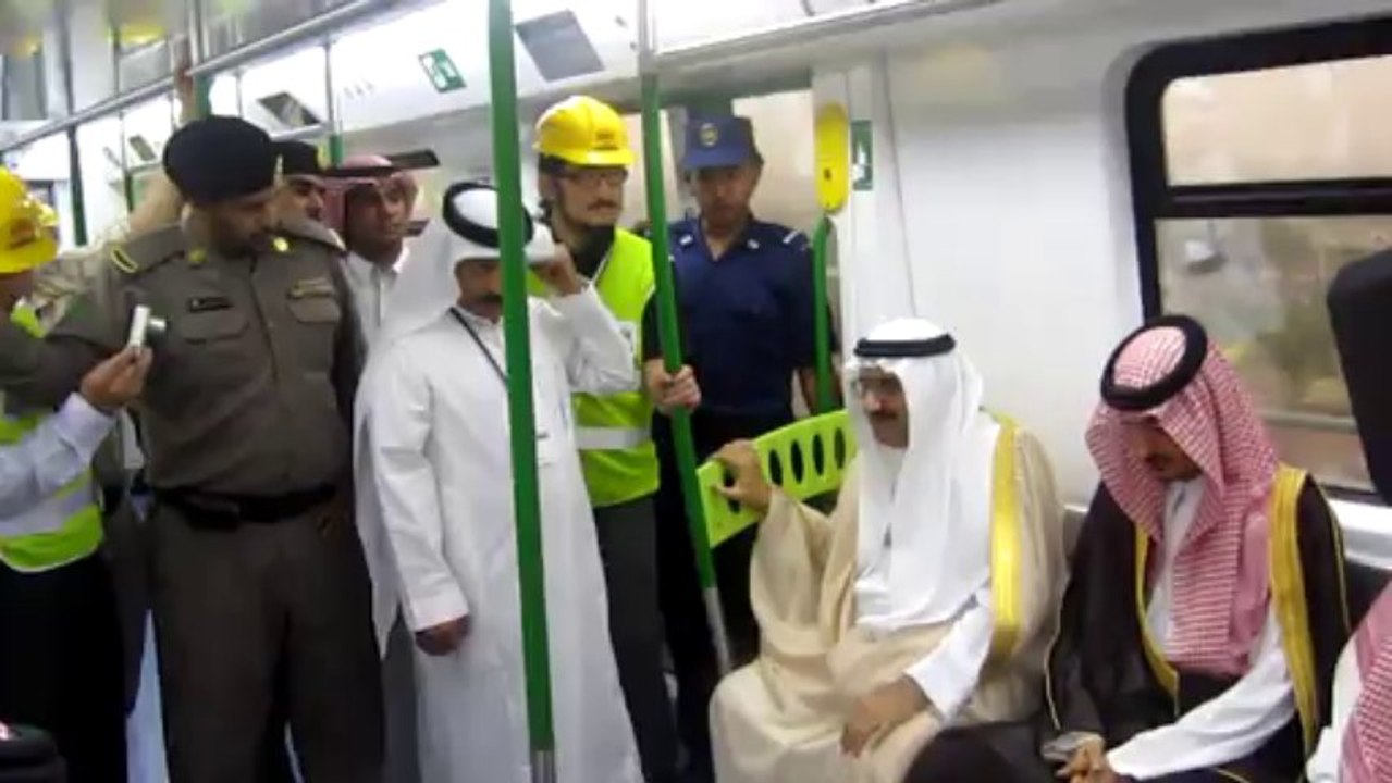 First Trip of Saudi metro train
