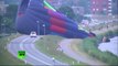Gros crash d'une montgolfière aux Pays Bas! Images impressionnantes