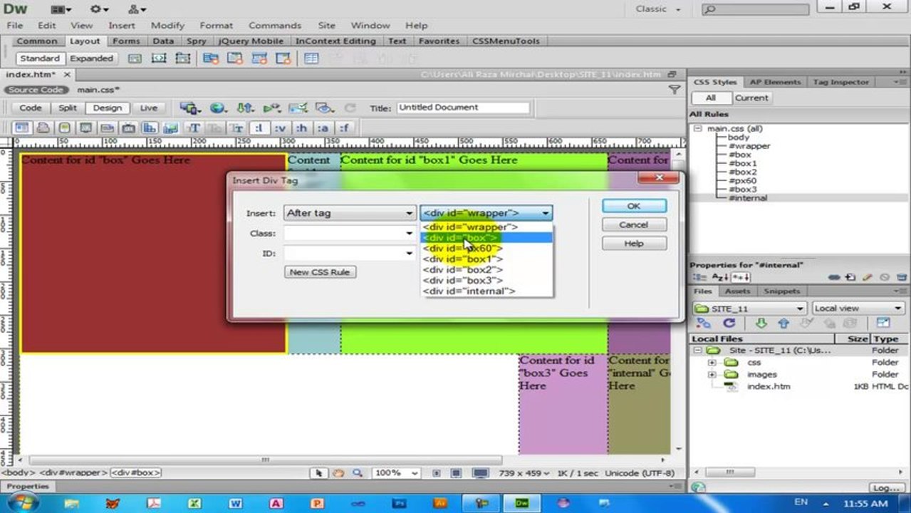 Dreamweaver CS6 Tutorials Urdu Hindi 50