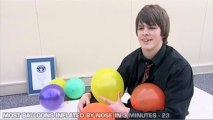 Meet The Record Breakers - Andrew Dahl - Most Balloons Inflated by the Nose in 3 Minutes