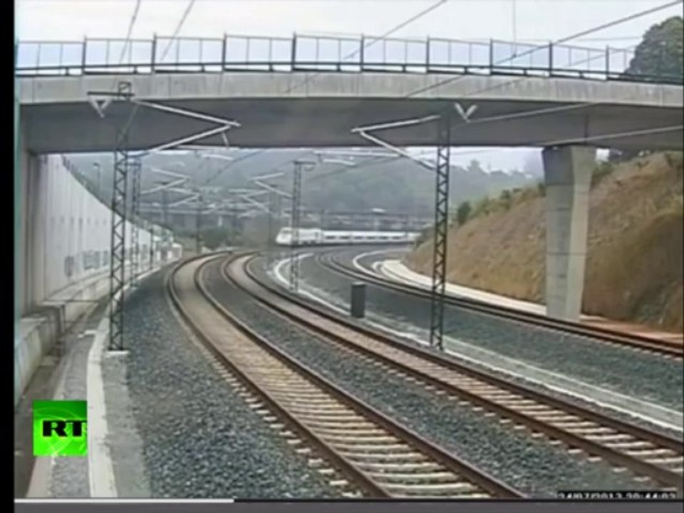 CCTV video: Moment of Santiago high-speed train crash caught on tape