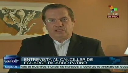 Ricardo Patiño confía en que Assange logrará el salvoconducto