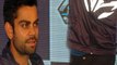 Cricketer Virat Kohli suffers a wardrobe malfunction