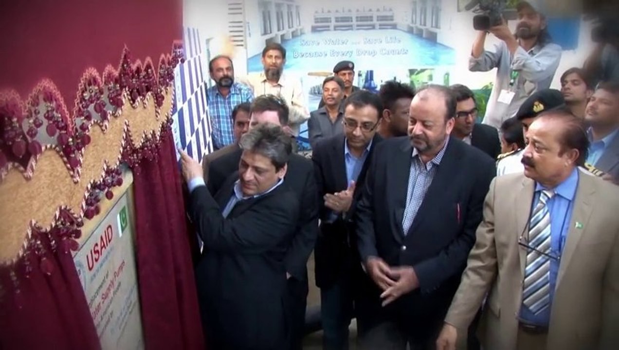 Goveror Sindh Dr. Ishrat-ul-Ebad launched tube-well pump replacement program for KW&SB