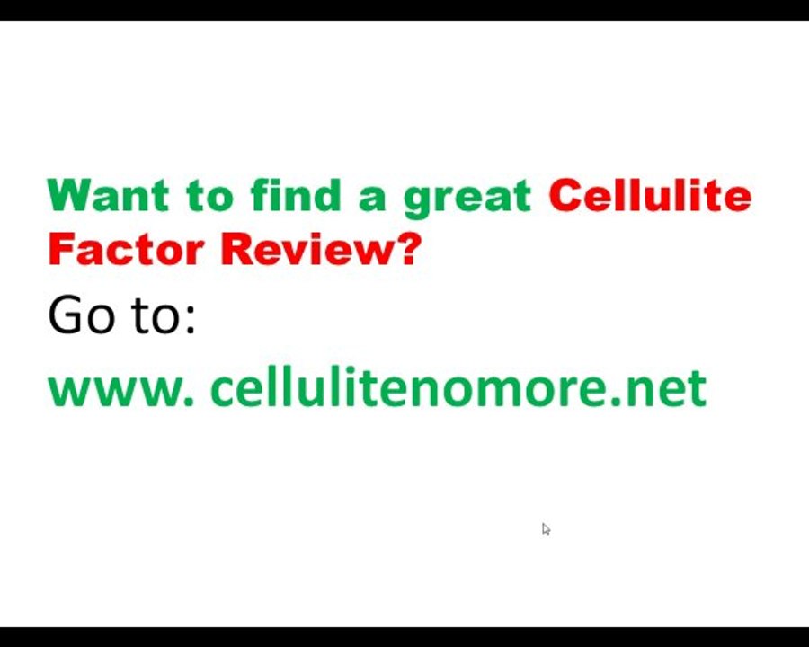 Try The Cellulite Factor reason 21 you get the meal plan