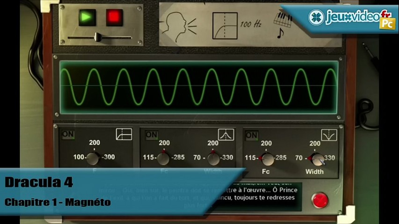 Dracula 4 : L'Ombre Du Dragon - Solution - Chapitre 1 : Énigme du magnétophone