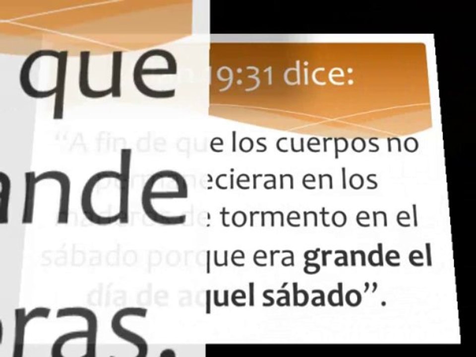 ¿Que es un sábado grande en la Biblia?