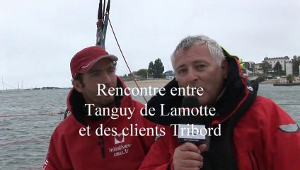 12/06/2013 - Rencontre entre Tanguy de Lamotte et des utilisateurs des vêtements Tribord