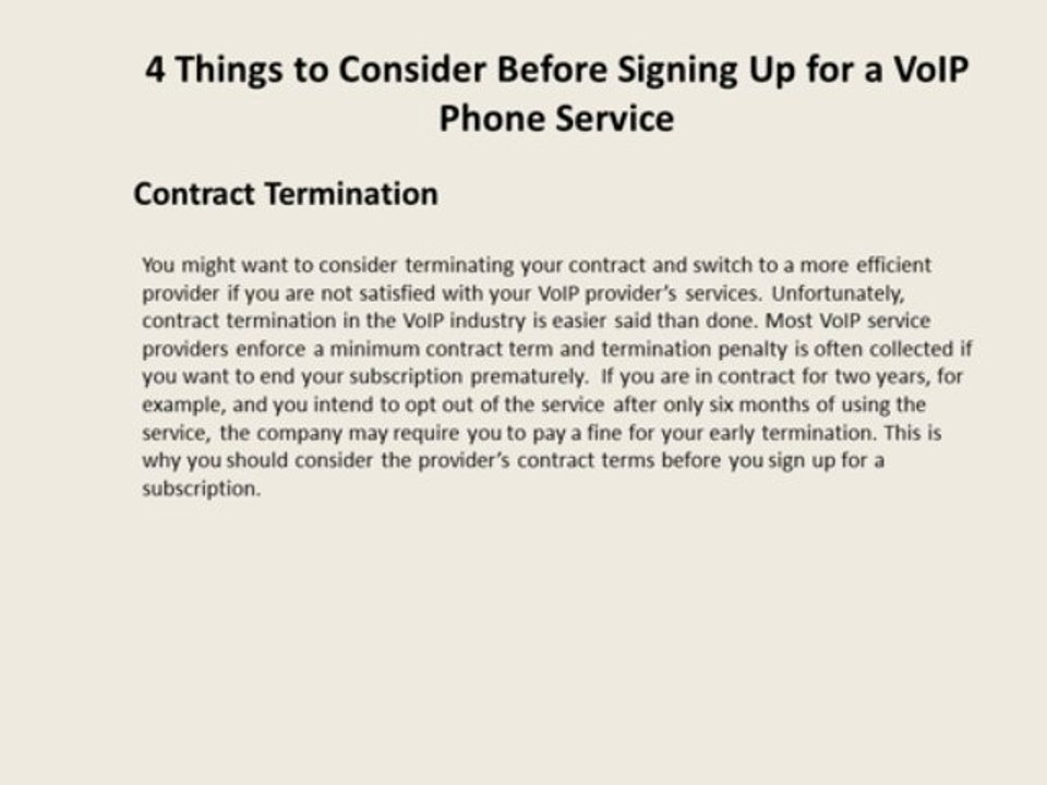 VoIP Phone Service: The Factors to Consider Before Signing Up for a New Account