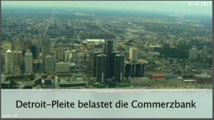 Aktie im Fokus: Detroit-Pleite erwischt die Commerzbank