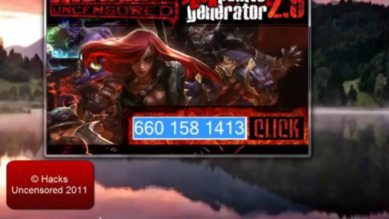 League of Legends Riot Points Generator Hack Cheat FREE DOWNLOAD