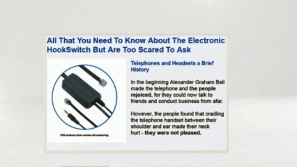 Electronic Hookswitch (EHS) - All You Need To Know