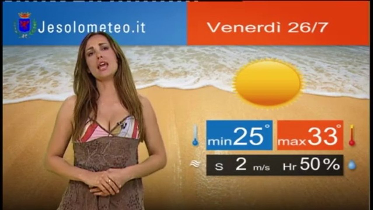 PREVISIONI DEL TEMPO JESOLO VENERDI' 26 07 2013