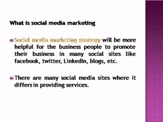 what is social media marketing