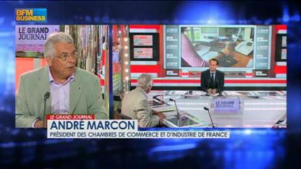 André Marcon, président des Chambres de Commerce, dans le Grand Journal - 25 juillet 3/5