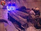 Bomonti tünelinde Jaguar kazası