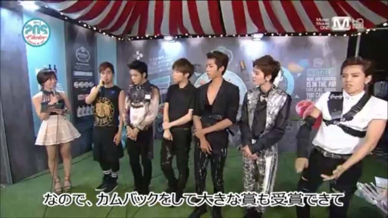 130718Mnet20's Choice 野外インタビュー